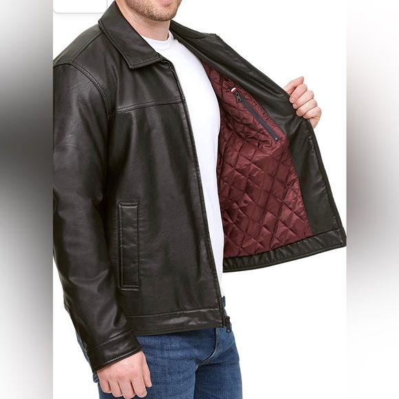 Tommy Hilfiger Jackets & Coats Nwttommy Hilfiger Mens Faux Leather